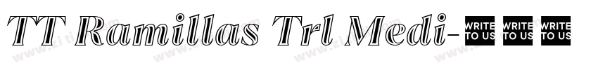 TT Ramillas Trl Medi字体转换